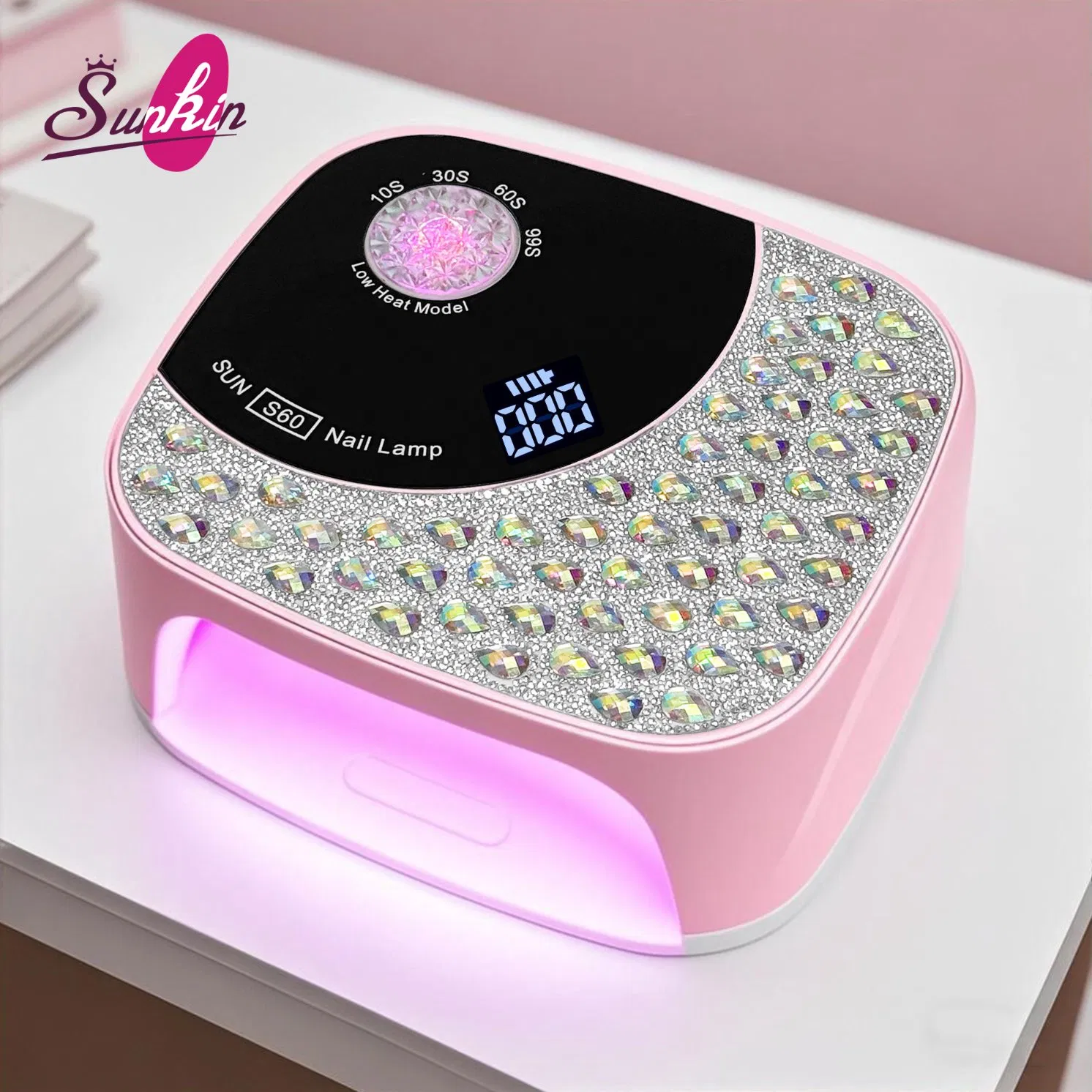 New Cordless 108W Power Red Light UV LED Nail Lamp Gel Polish Nail Dryer