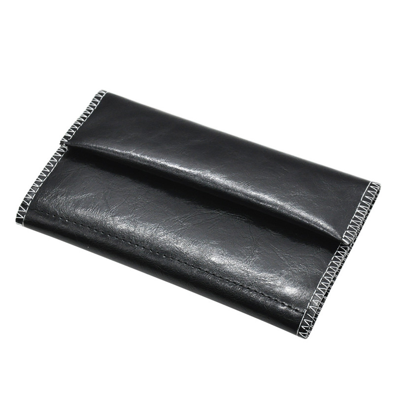 Ea516 Case Wallet Resealable Empty Custom Pouches Bag Designed Packaging Wholesale PU Leather Tobacco Pipe Pouch