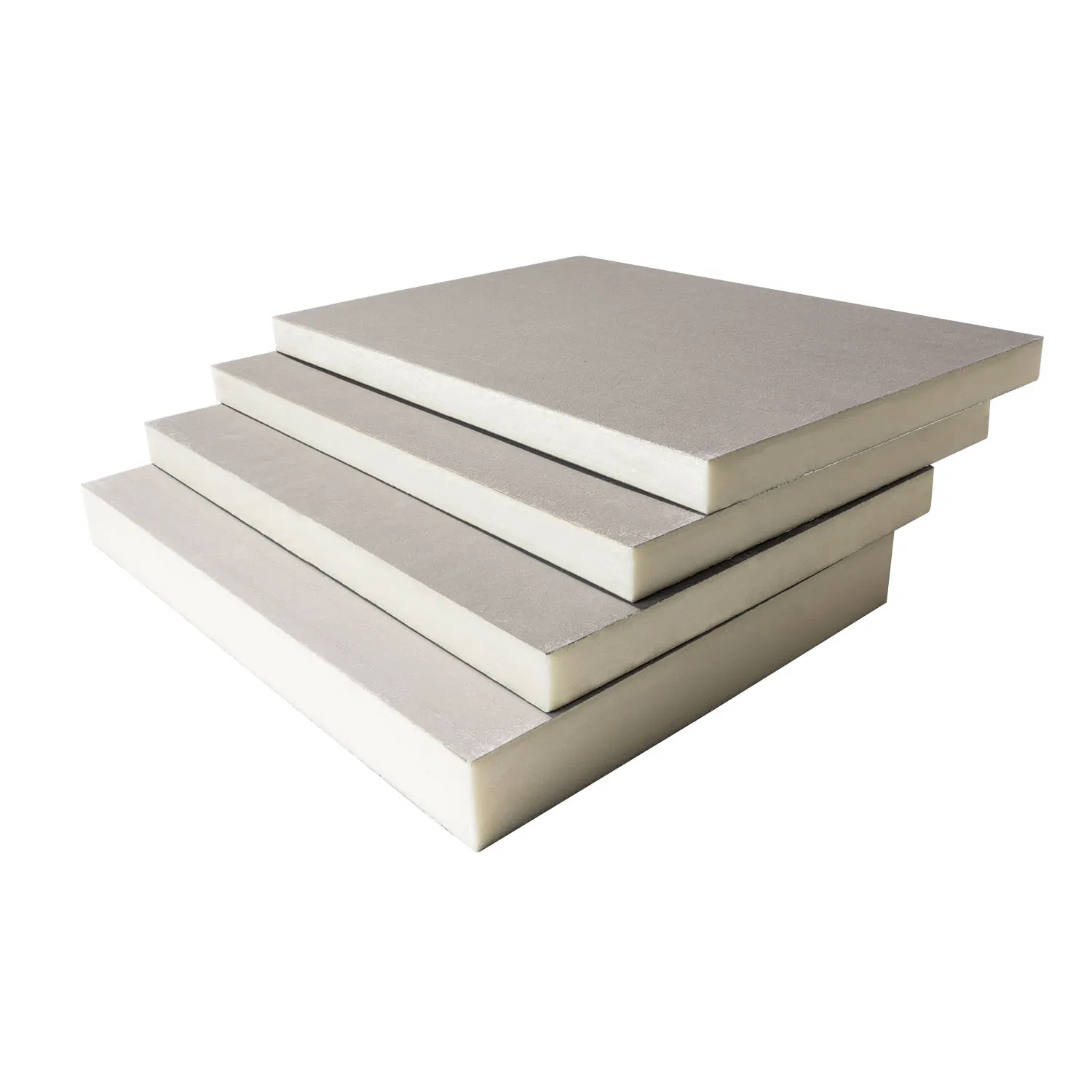 600/1200mm Fiberglass Coated Thermal Insulation Foam Polyurethane Panel