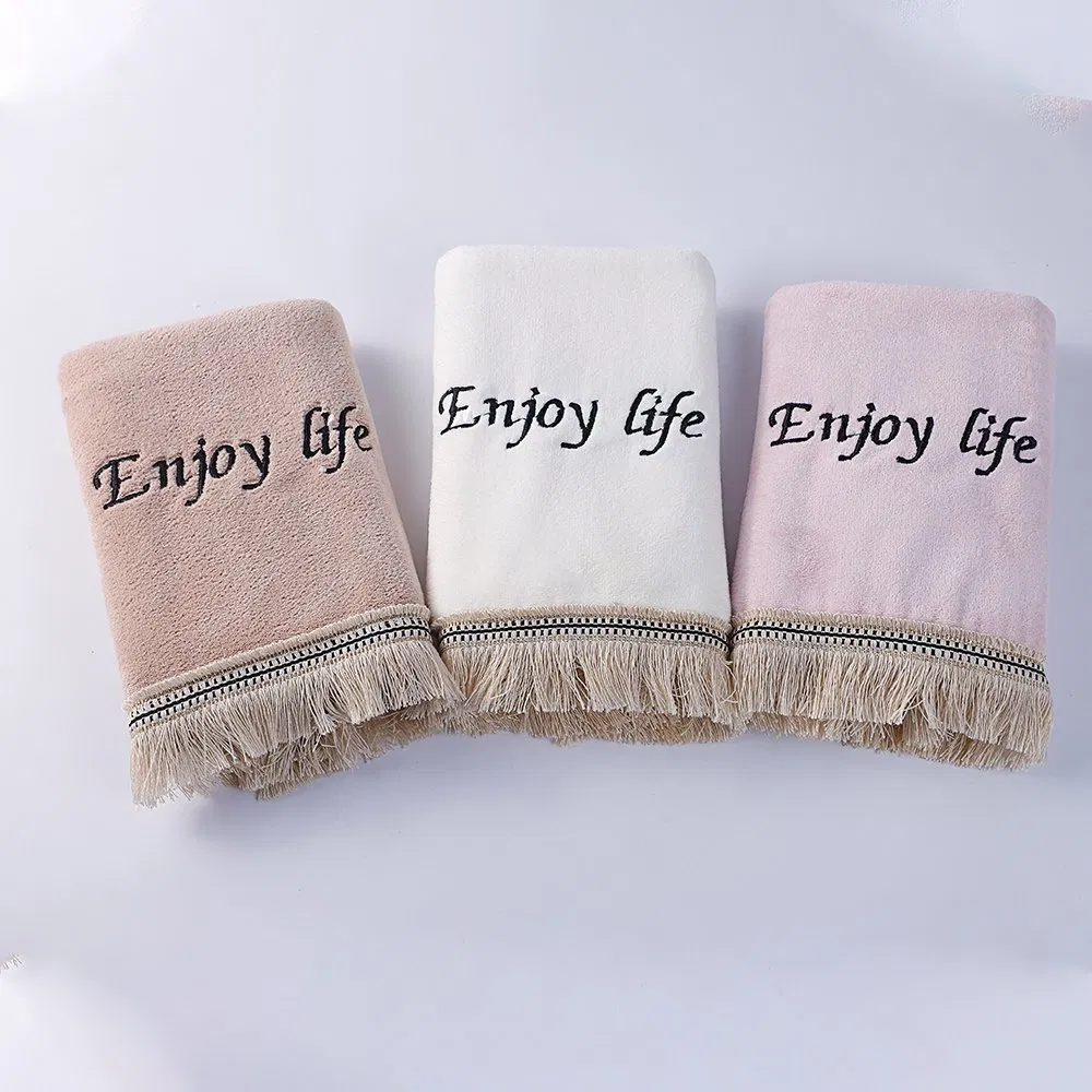 35X75cm 300GSM Cationic Microfiber Stripe Hotel Eco-Friendly Soft Bath Towel