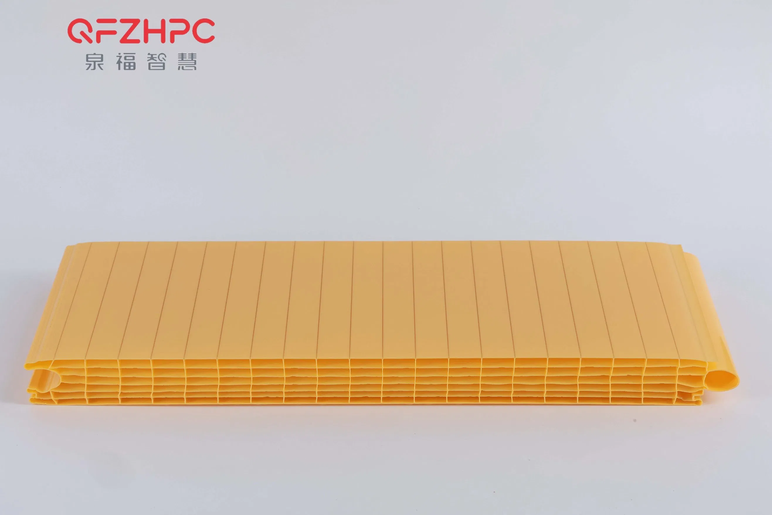 Yellow Diffusion Plug-in Polycarbonate Sheet Plug-Pattern Hollow Polycarbonate Sheet for Wall