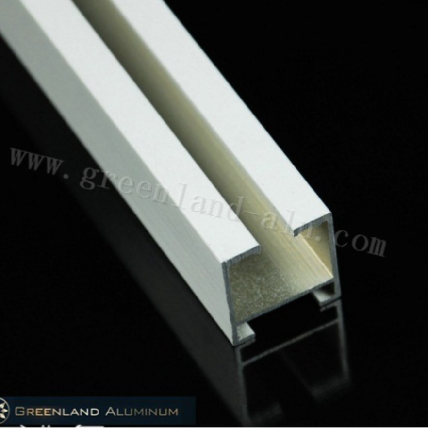 Aluminum Curtain Track Profiles with Brushed Rose Gold Color