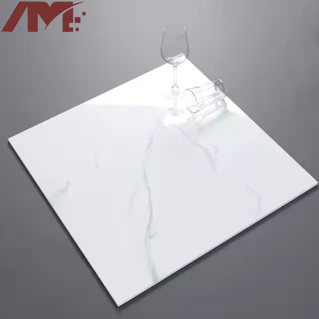 Super White Ceramic Tile Different Types of Cheap Artificial Glazed Marble Floor Tiles