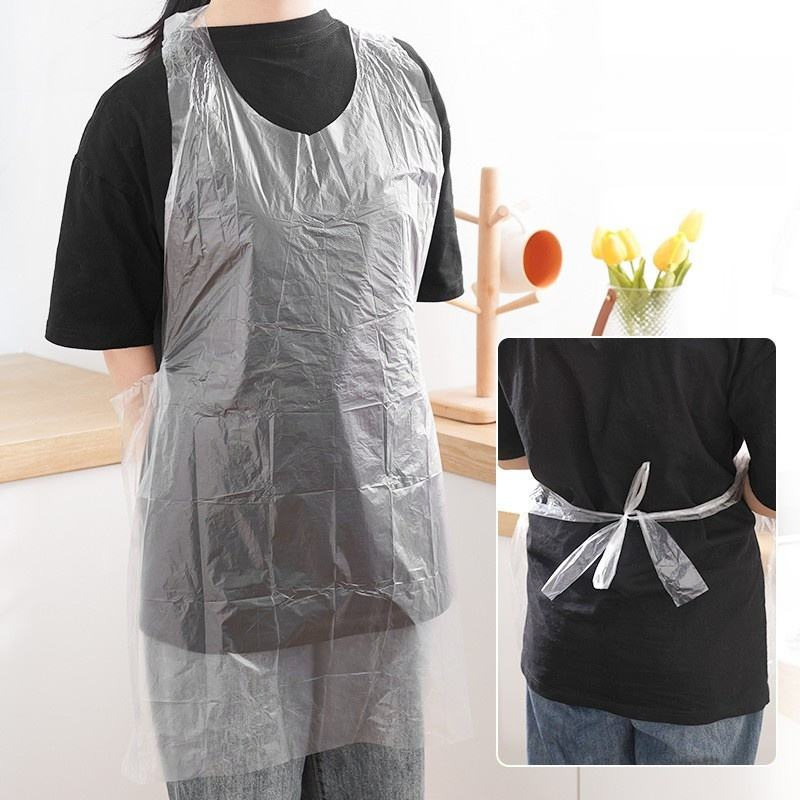 Factory Price Disposable PE Apron for Adult Waterproof Plastic Apron OEM Service HDPE LDPE Aprons