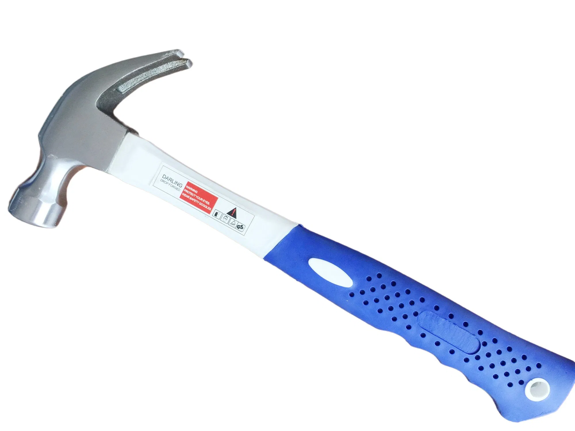 Молоток гвоздодёр с фиберглассовой ручкой 8oz