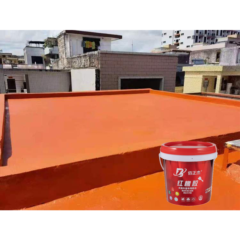 Strong Bonding Good Water Resistant Red Rubber Waterproof Coating