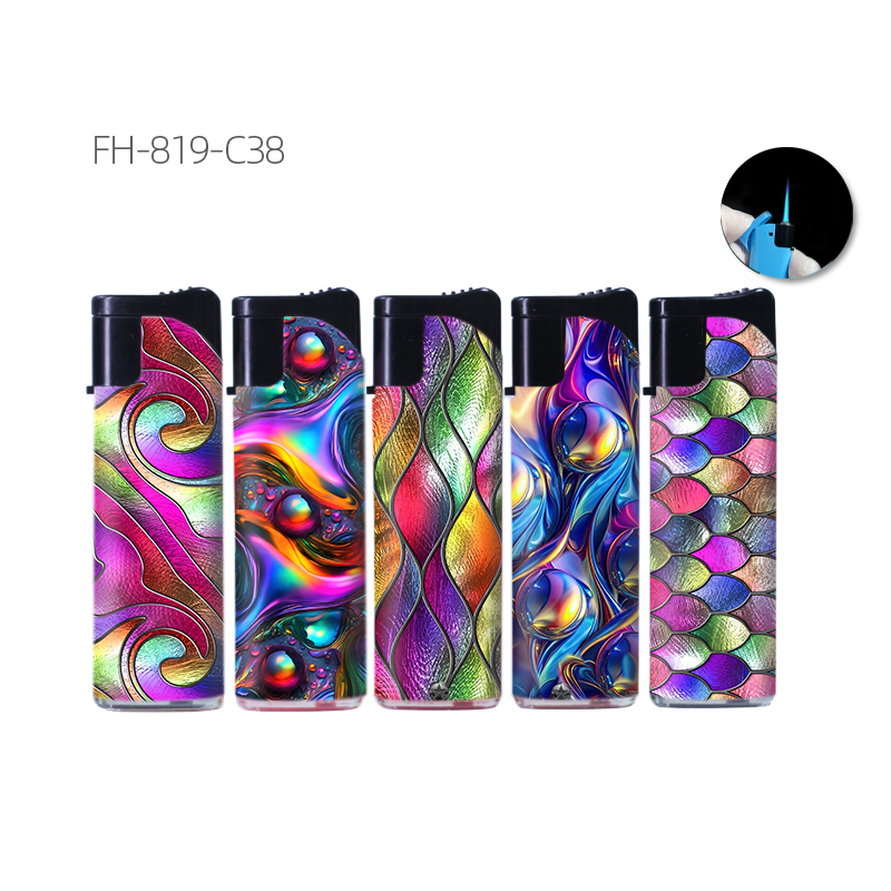 Custom Design and Brand Jet Flame Plastic Factory Supply Gas Lighter for Cigar and Gift