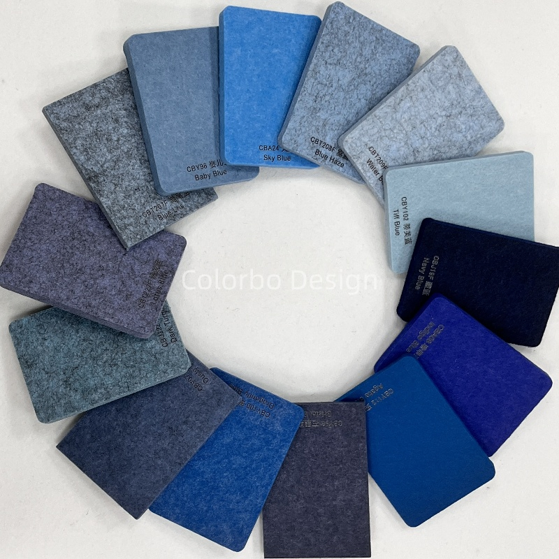 EN13501 B 0.75NRC Polyester Acoustic Panels With high density