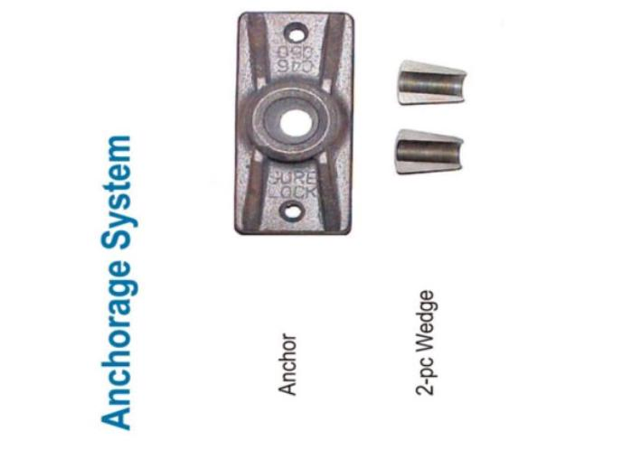 15.2mm High Strength Mono Anchorage for Unbonded Strand