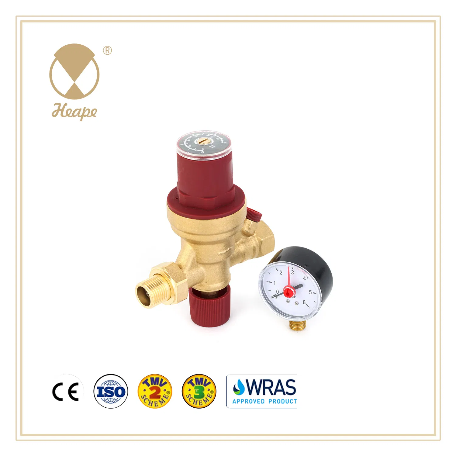 Hpfv02 with Gauge, Auto Filling Valve, Pressure Reduce Valve, Pre-Adjustable Filling Valve, Filling Valve, Brass Filling Valve, Pressure Control Valve