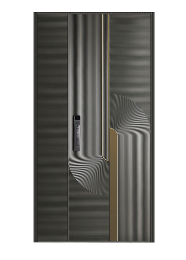 High-Quality Aluminum Security Door with Innovative Smart Lock Solution