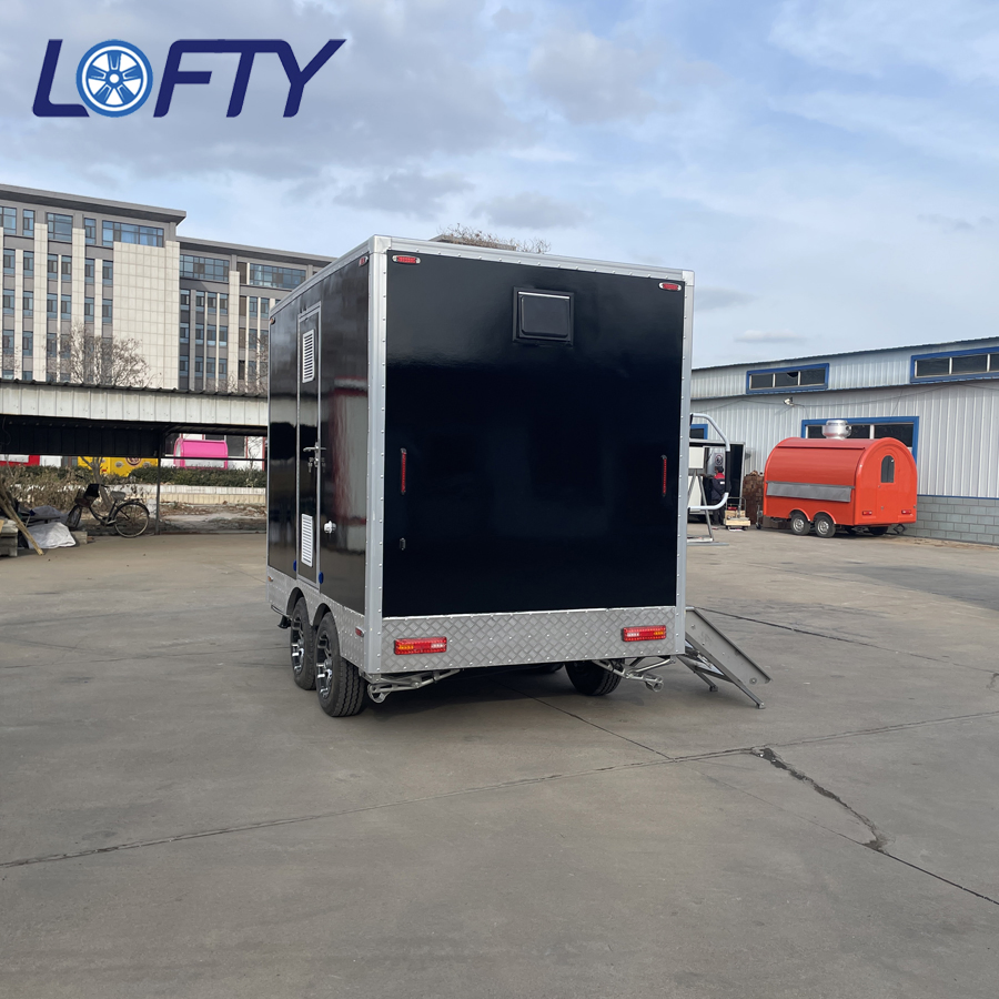 Luxury Restroom Toilets with Shower Outdoor Bathroom Trailer Toilet Mobile Portable Toilet or Trailer for Customized