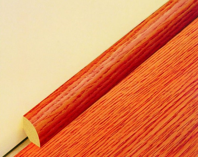 MDF Finger Jointed Primed Corner Line Wood Flooring Accessories Quarter Round Molding