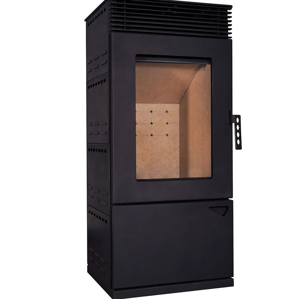 Joechan Black Wood Indoor BBQ Fire Pit Less Smoke Cast Iron Door Stove QC-02