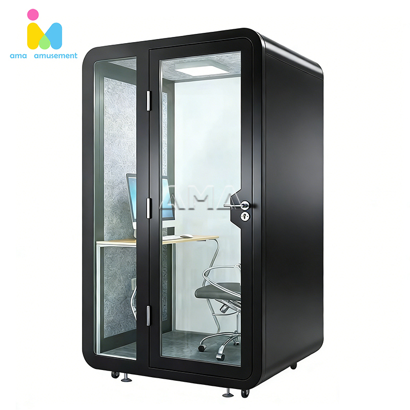 Factory OEM Quality Office Meeting Phone Booth Acoustic Pod with 40db Sound Insulation Steel Frame for Office Building Use