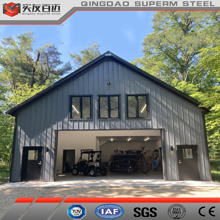 Prefab Modular Barndominium Tiny Homes Cheap Metal Self Storage Warehouse Shed Agricultrue Building Prefabricated Steel Structure House