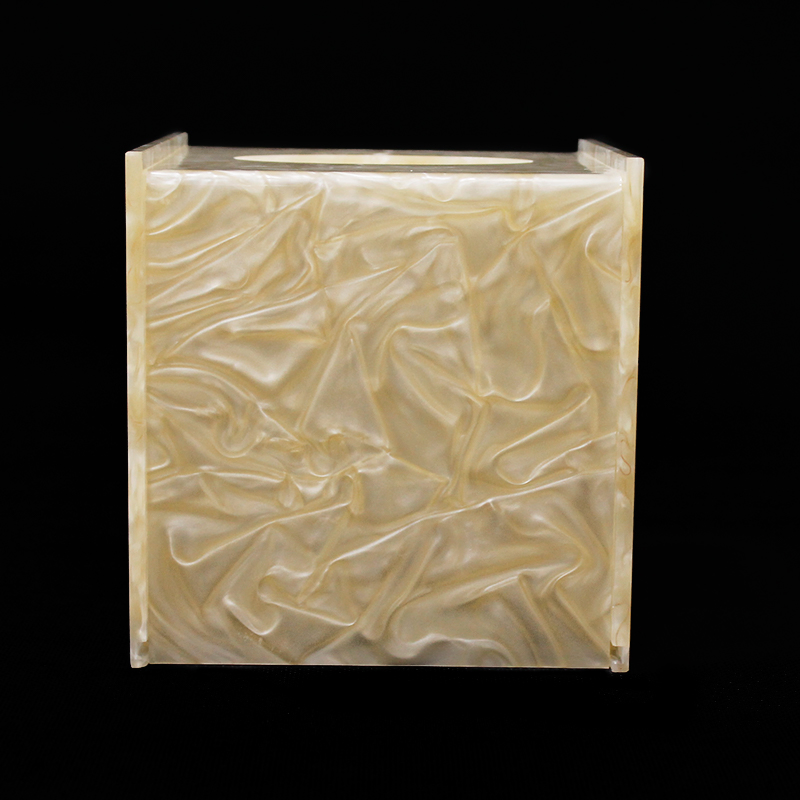 Custom Acrylic Tissue Napkin Paper Boxes Cover Case Logo Printing