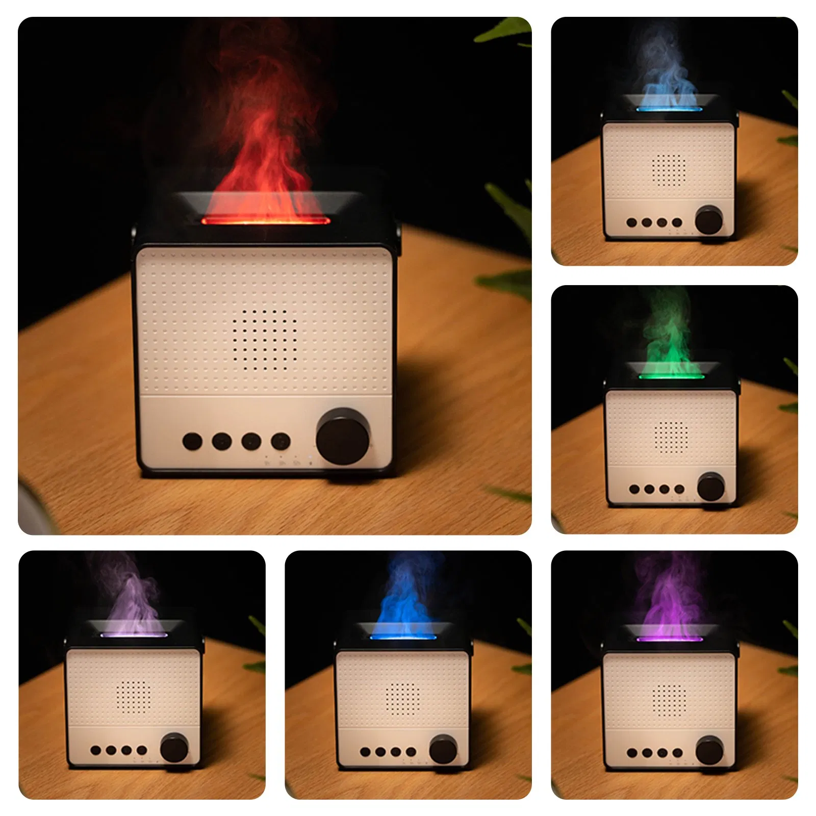 Smart Flame Speaker 3 Timer Auto Protection Bluetooth Diffuser