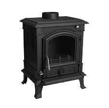 Compact Hybrid Cast Iron Wood Stove, Freestanding Stove