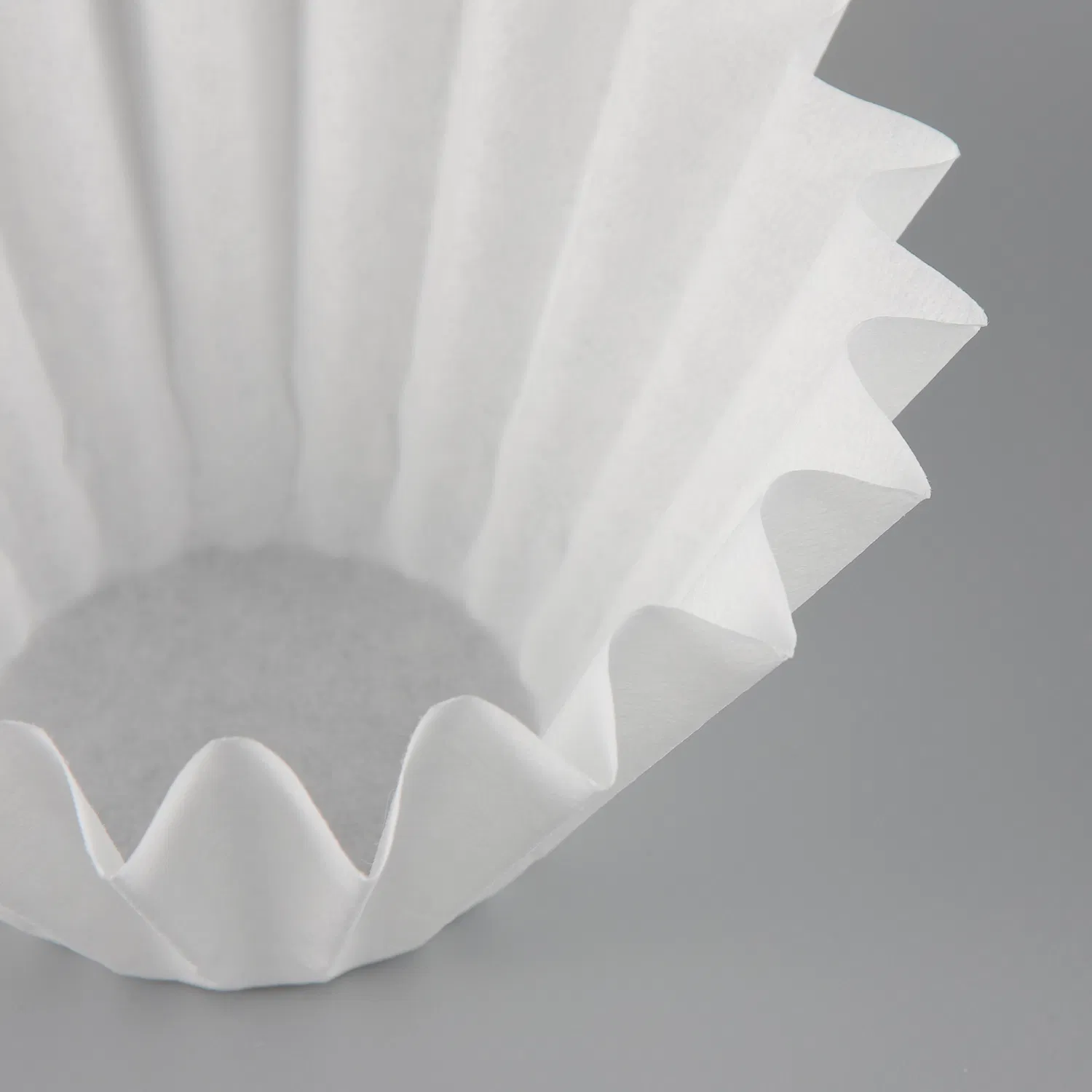 Durable Natural White Basket Shape Coffee Filter Paper for 6 to 10 Cup Coffee Makers