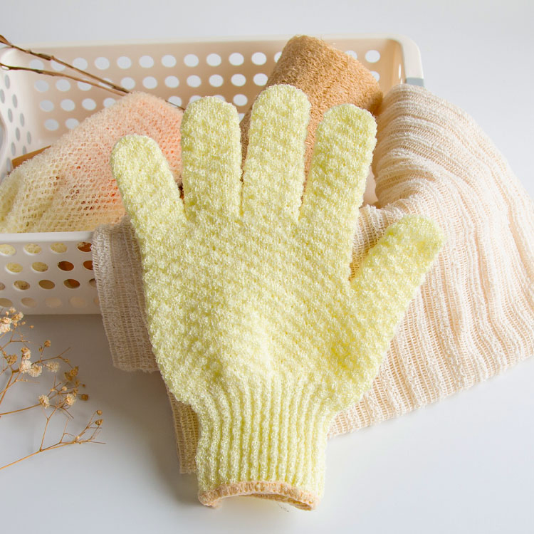 Wholesale Body Scrubber Nylon Bath Glove Custom Exfoliating Gloves Bath Mitt Shower Exfoliating Gloves