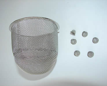 Conical Strainer Made of Fine Woven Mesh Cloth
