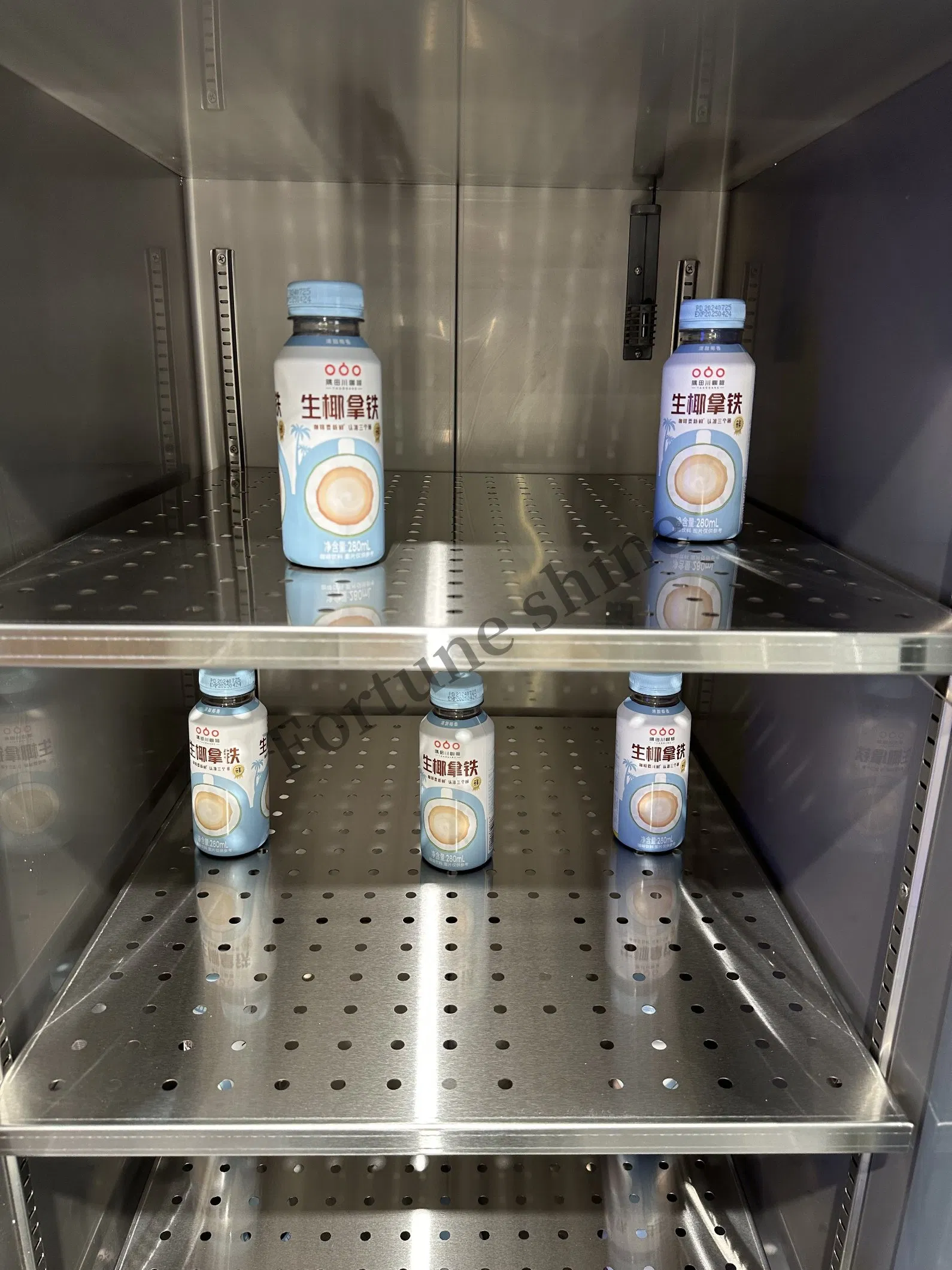 Direct Cooling Single Layer Glass Door Vertical Vertical Cooler Beverage Steel Refrigerator