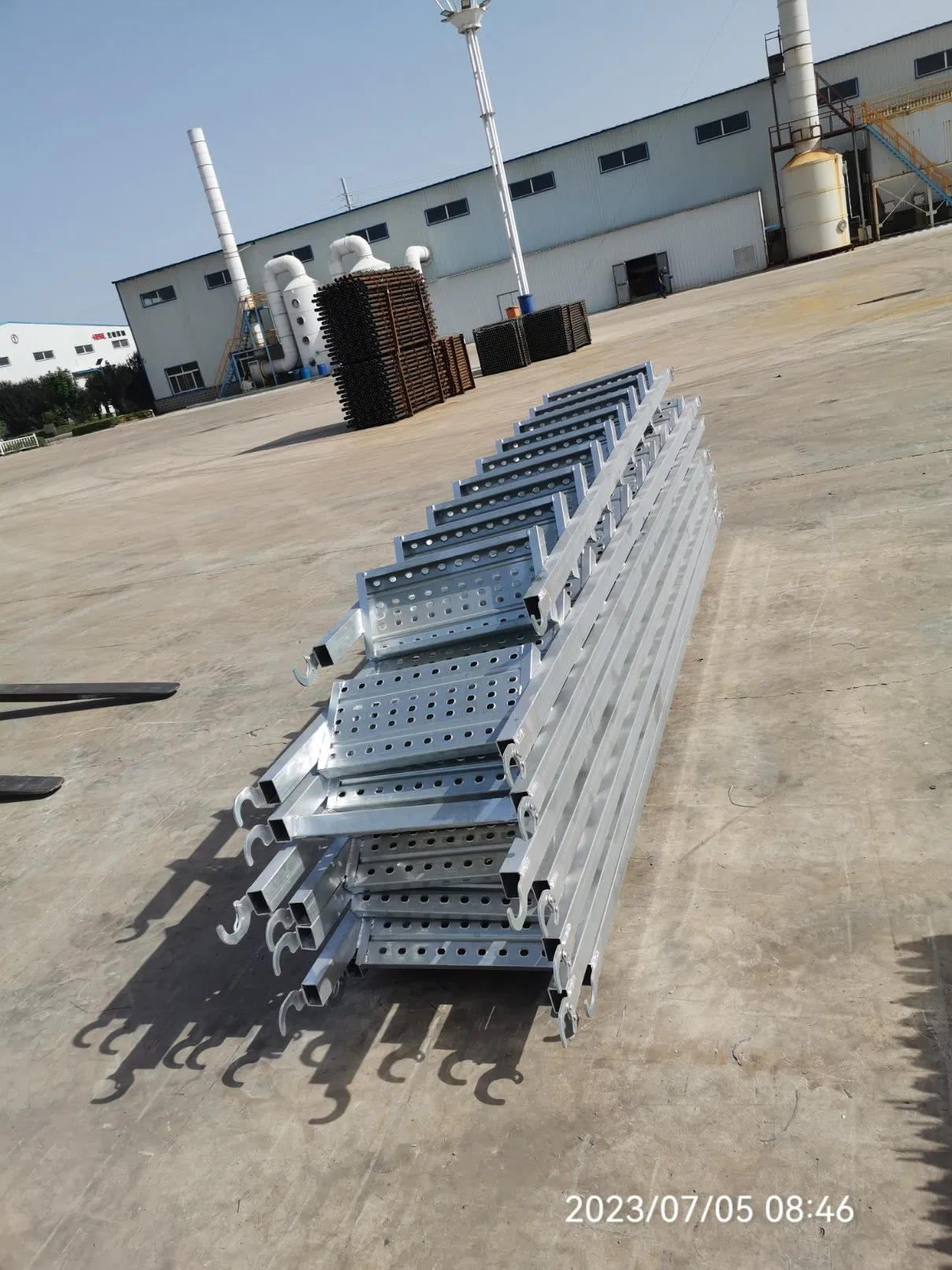 BS1139 Galvanized Scaffolding Parts Metal Stair Steel Q235 Ladder Scaffold Staircase