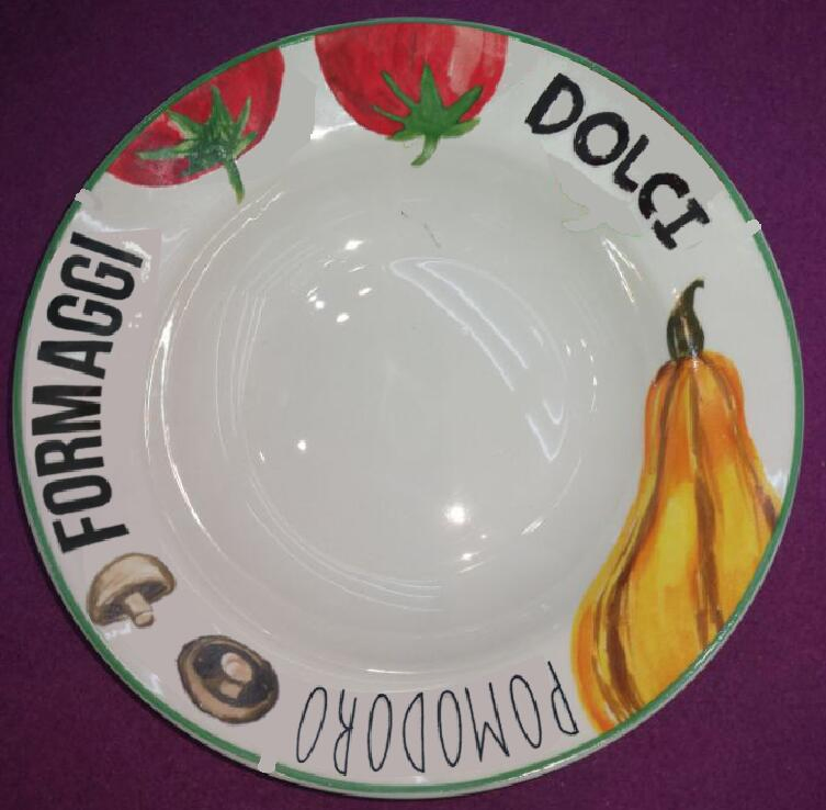 10.5/12 Inch Pasta Plate Porcelain Ceramics Stoneware Hotelporcelain Tableware