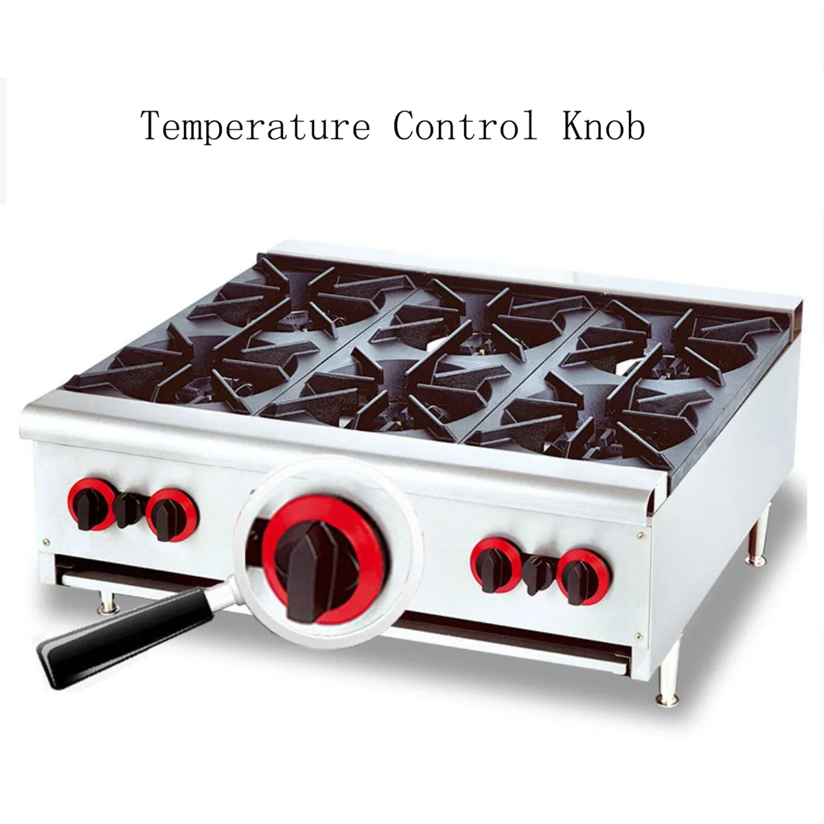 20 Inch 4-8 Burner Stainless Steel Gas Stove Cooker/4 /6 /8 Head Gas Burner Stove Cooktop