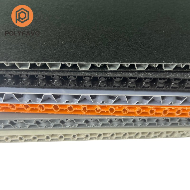 White Recyclable Bubble Structure Plastic PP Polypropylene Honeycomb Sign Board Recyclable Bubble Structure Delivers PP Plastic Honeycomb Board