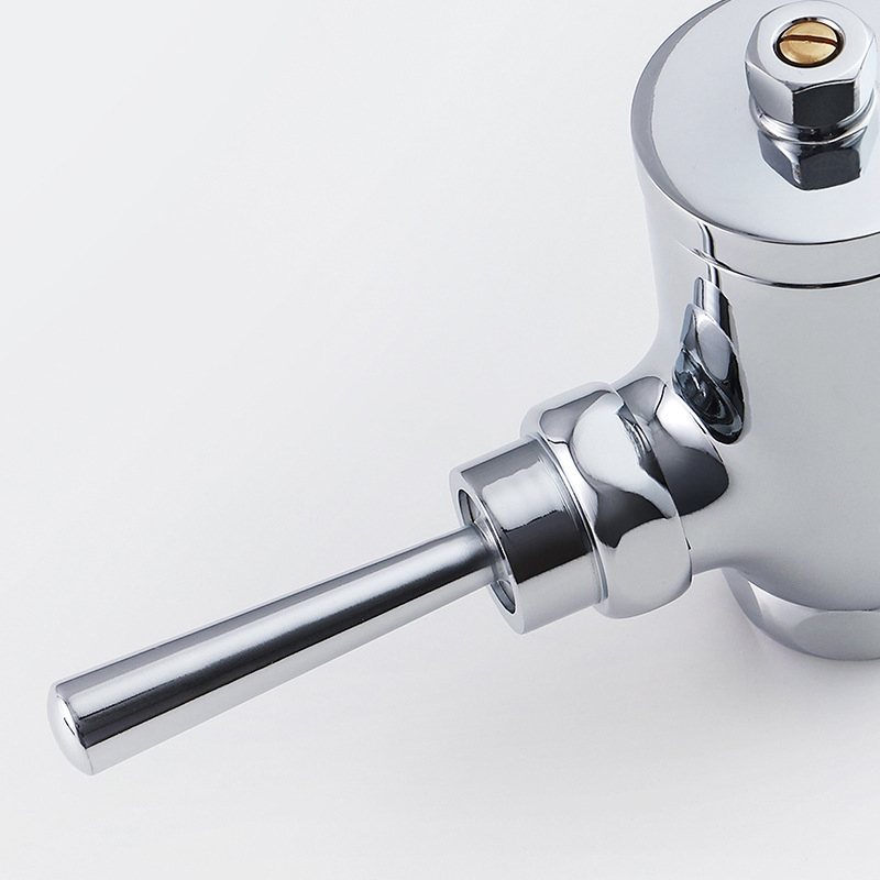 Custom Brass Horizontal Pedal Flush Valve with Dual-Flush Feature Hand Press Lever Handle for Hotel and Bathroom Urinals