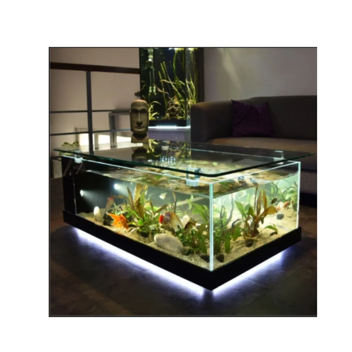 4mm-12mm Extra Clear Aquarium Glass with Polished All Edges