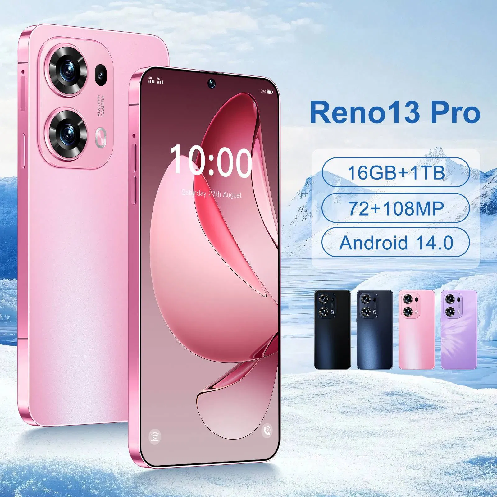 Смартфон OPP Reno13 Pro 5G с камерой 108 Мп и беспроводной зарядкой