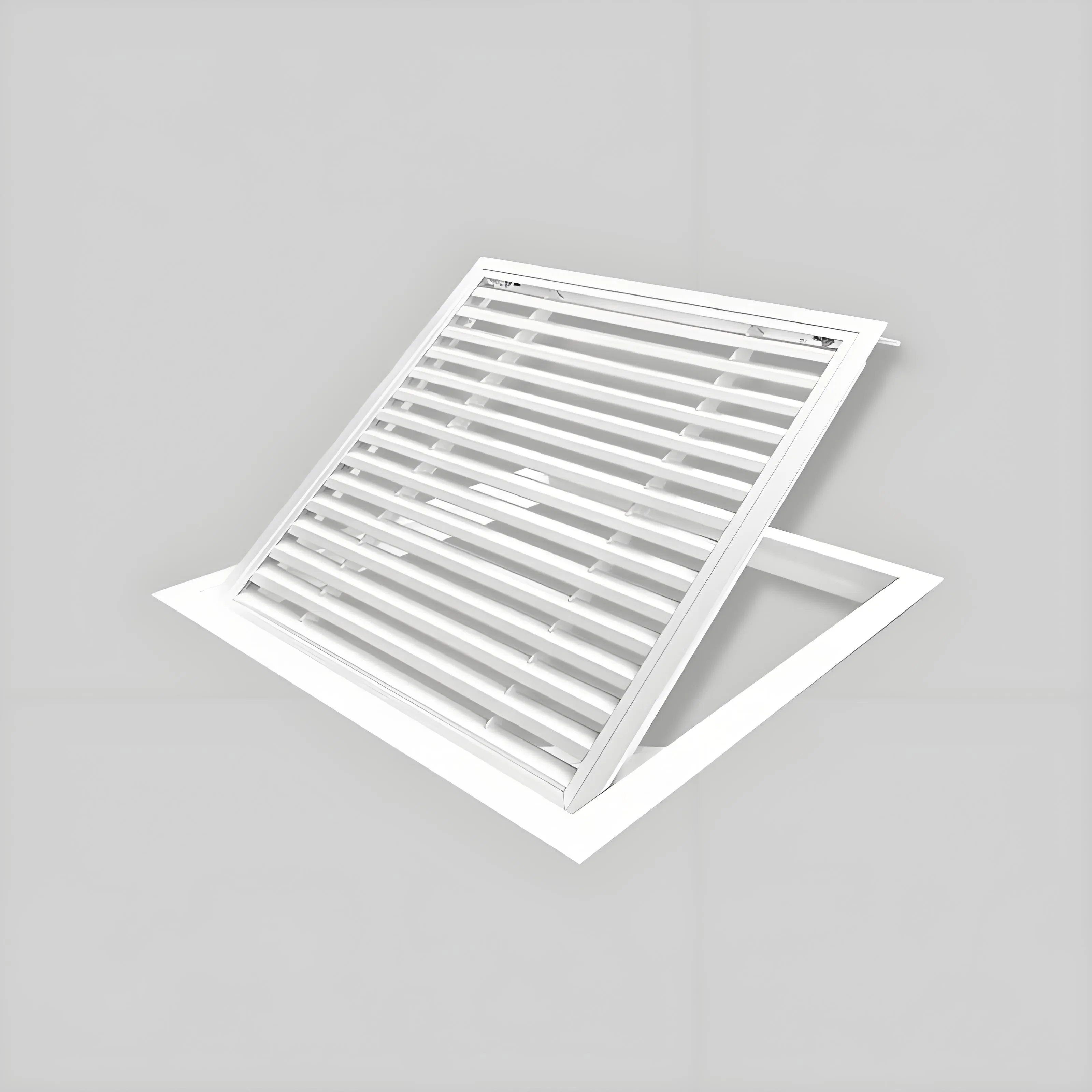 Customized Size Ventilation Louver Exterior Zinc Steel Louver Shutters for Construction and Decoration