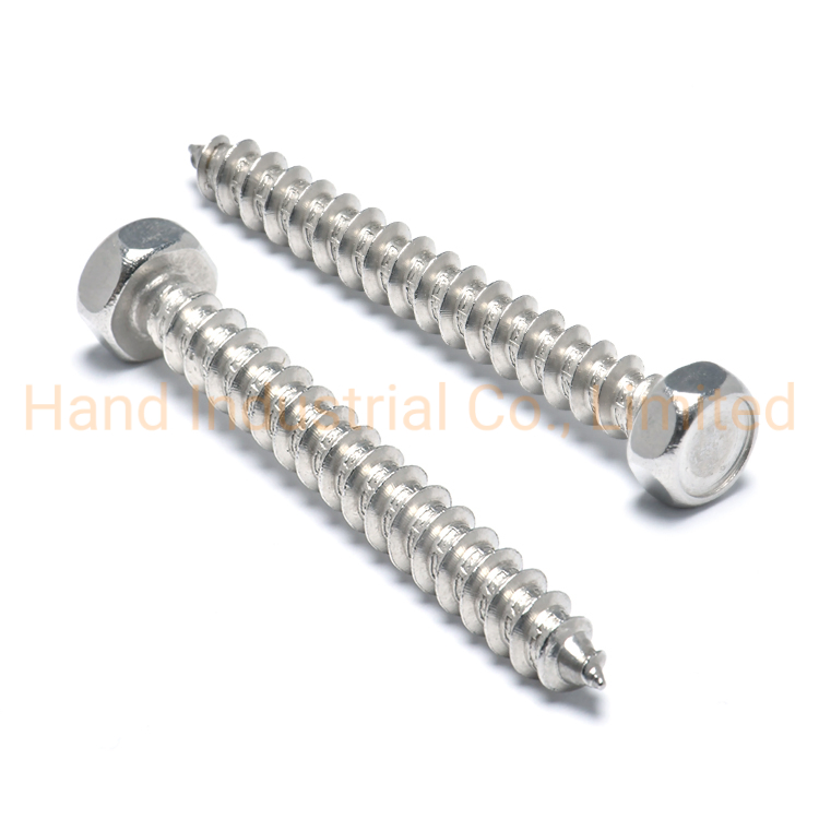 Wholesale Prrice Full Thread SS304 Hex Head Sheet Metal Self Tapping Screws