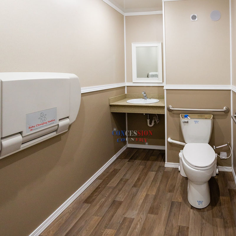 Wheelchair Toilet Trailer Handicap Disabled Luxury Restroom Trailer