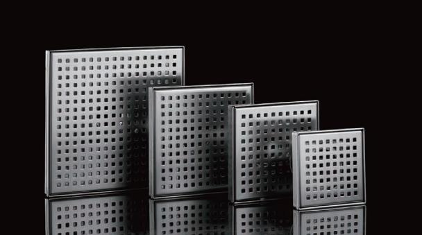 Квадратный трап для душа SUS304 с вертикальным выпуском