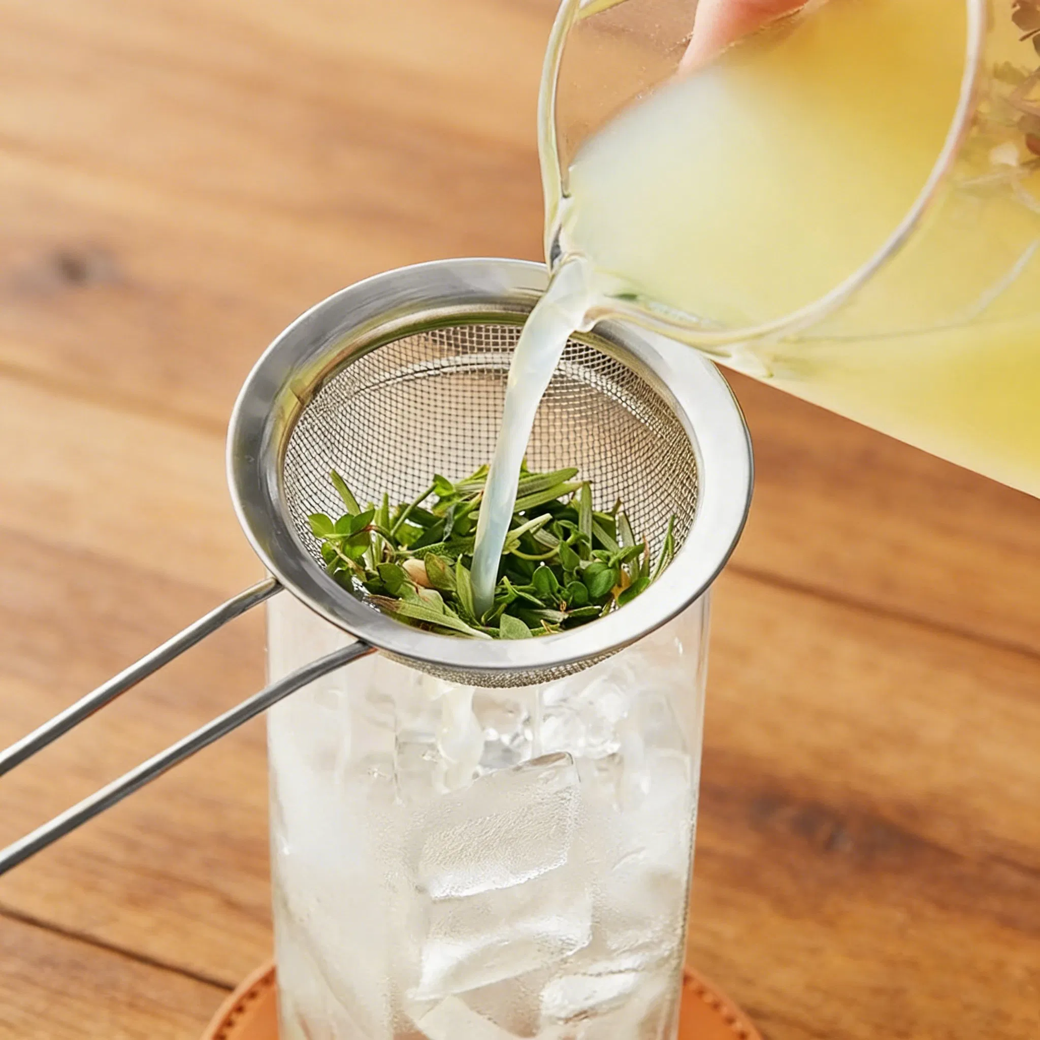 Stainless Steel Coffee Tea Filter Flour Mesh Strainer Hand Sifter