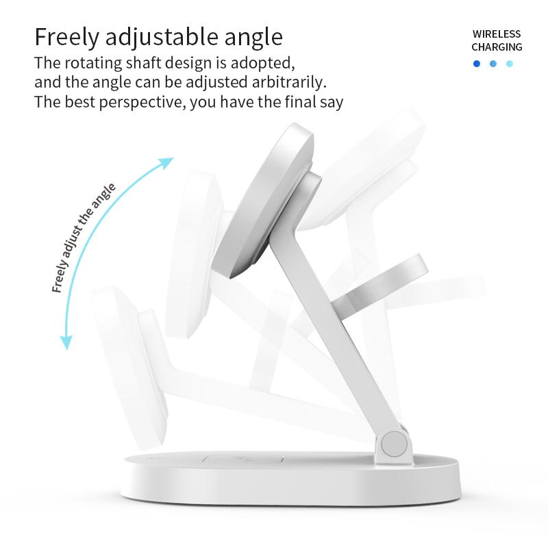 for Apple Samsung Phone Charging Station Wireless Charger Stand for iPhone