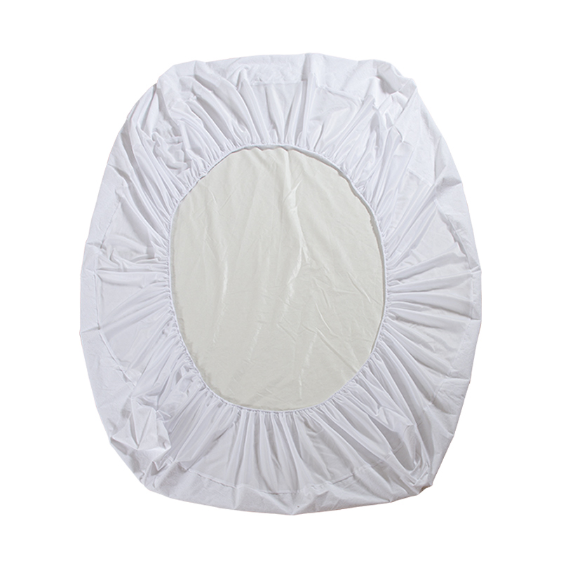 Terry Cotton Waterproof Bed Cover, Deep Pocket Knitted Elastic Skirt Mattress Protector, Breathable Fitted Sheet