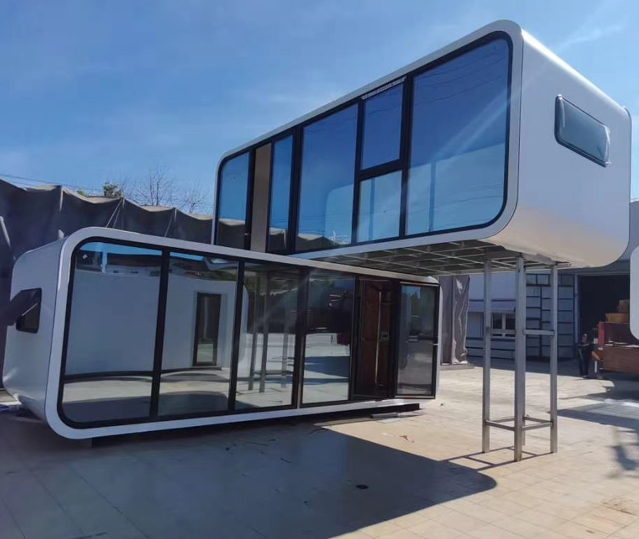 Space Capsule-Inspired Folding Room Creative Container House for Home or Apartment Use for Vacation or Everyday Living