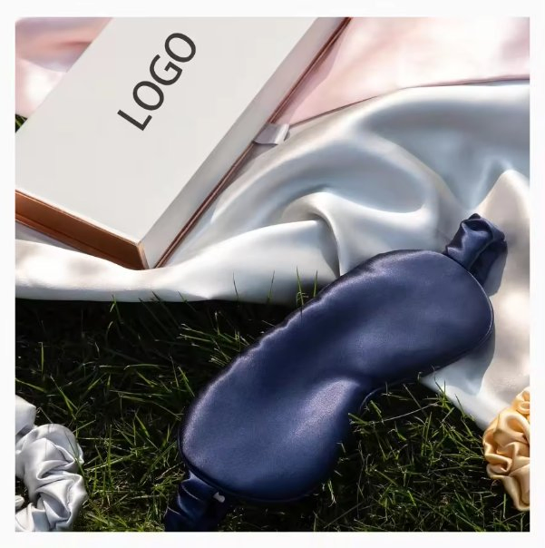 Wholesale 100% Mulberry Silk Eye Mask with Straight Hair 22mm6A Grade Factory Supply-Premium Eye Masks