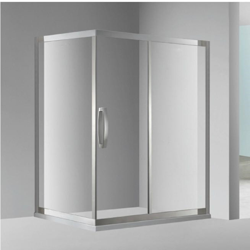 Shower Screen Stainless Steel Frame Tempered Glass
