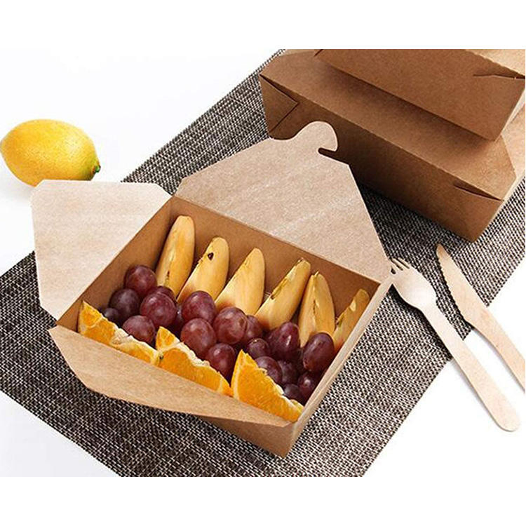 PE /PLA /Water-Based to-Go Boxes Series Custom Fried Chicken Carton Take Away Food Grade to Go French Burger Fast Food Paper Fried Chicken Box