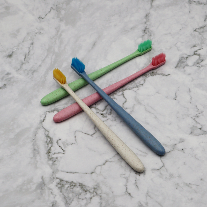 Eco-Friendly Bamboo Handle Soft Charcoal Bristles Adult Toothbrush