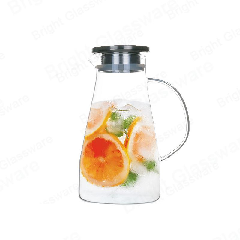 1400ml High Borosilicate Glass Water Pitcher with Lid