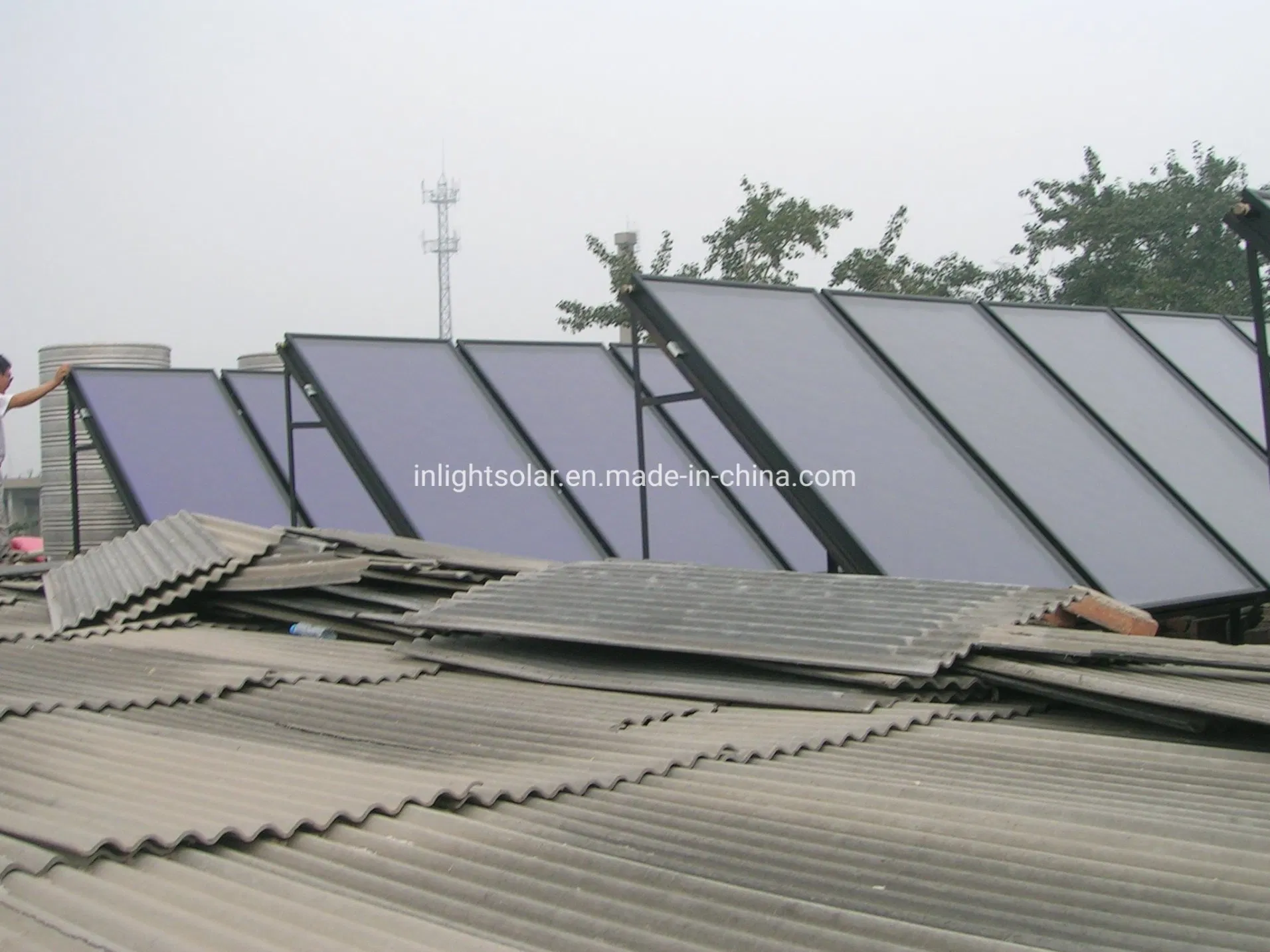 Плоский солнечный водонагреватель 2000 л