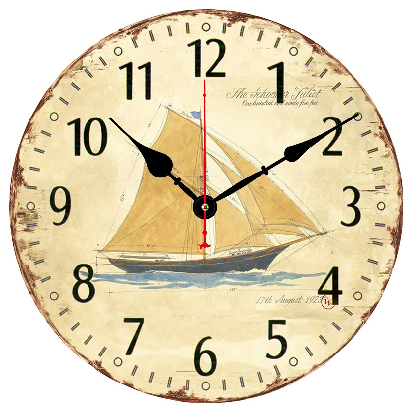 Dia 30/34/40/60cm MDF Large Promotional Gift Wood Wall Clock Silent Quartz Battery Operated Digital Alarm Clock for Kitchen/Living /Bed Room-Hlc20786