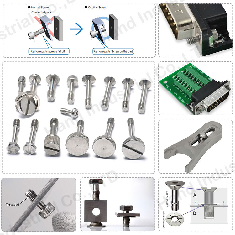 Винты самоконтрящиеся из нержавеющей стали 18-8